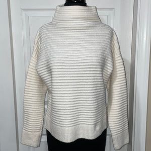 Madewell cream sweater with striped pattern, Size S